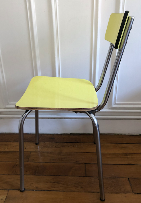 Yellow formica chair