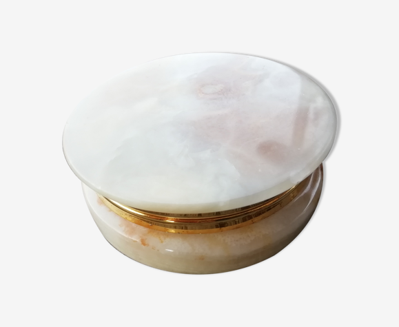 Boite ronde en onyx