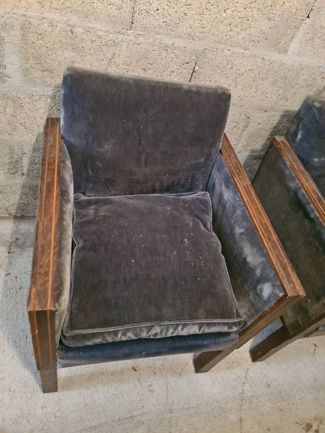 2 vintage armchairs