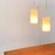Modern mid-century German plastic suspension by Erco.