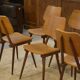 Set of 6 oak chairs from the 1960s.
