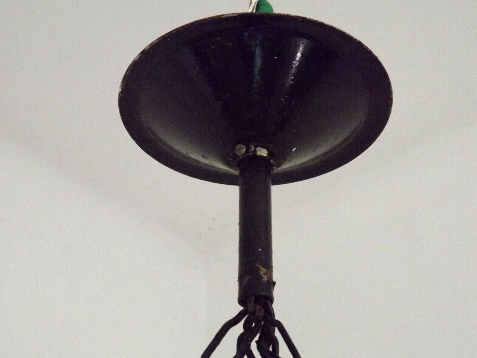 French country lantern ceiling light blue floral finial opaque glass shade 4521