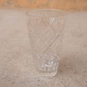 Vintage vase in cut crystal
