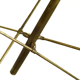 Lustre balancier italien 3 bras articulable
