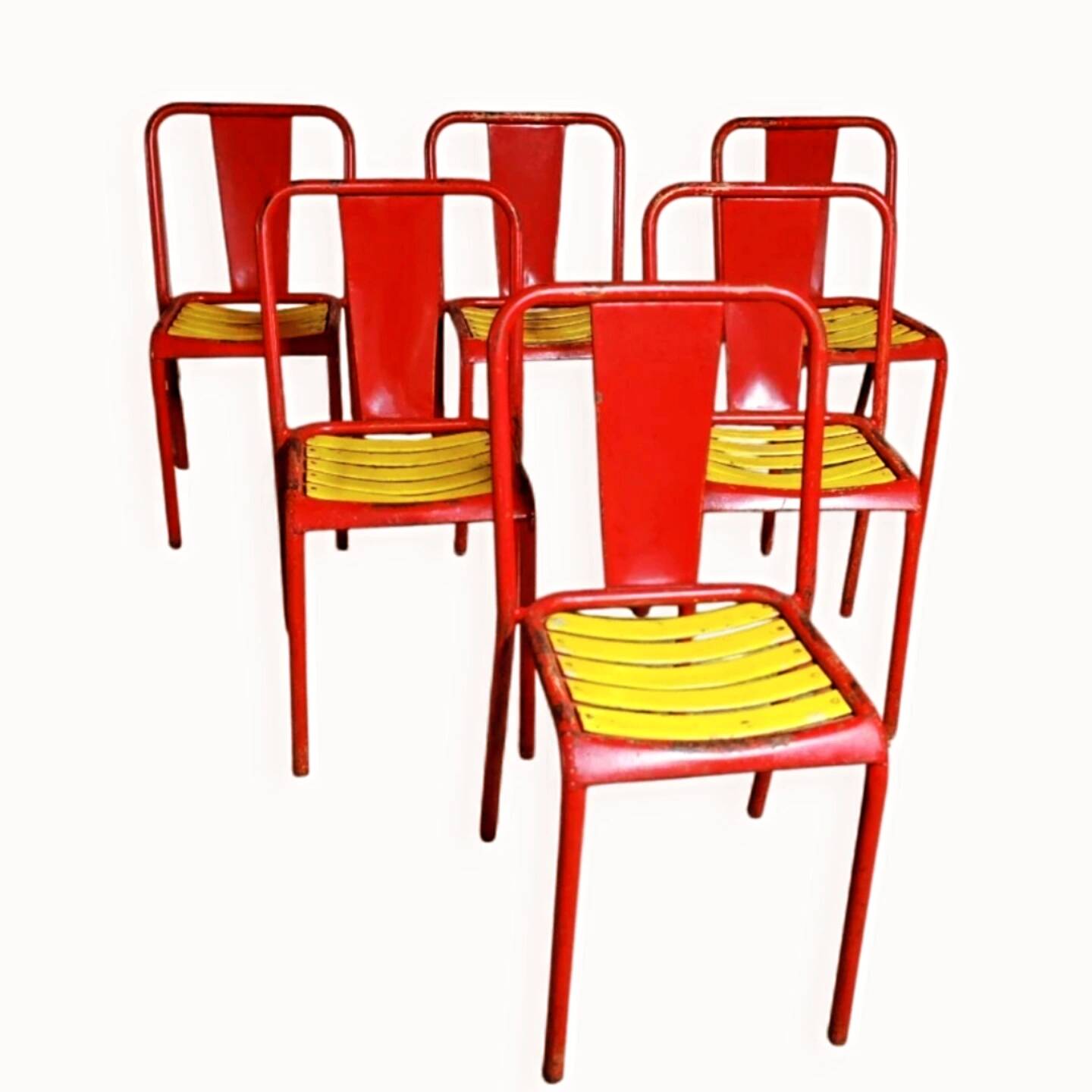 6 T4 Tolix chairs