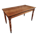 Antique dining table in French cherry wood 1900–1920 – Provincial farmhouse table