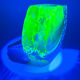Mandruzzato Murano Sommerso Quadri-layer Outline UV Rare 70s Vase