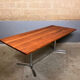 Vintage Dining Table Chrome Solid Cherry Industrial