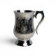 Tableware, silver-plated mug cup from the 20th century.