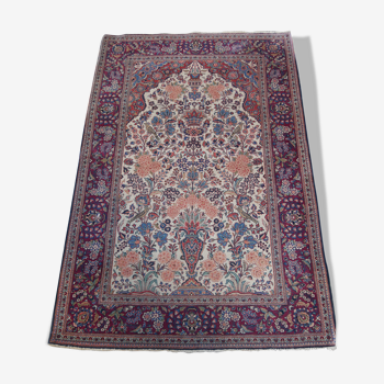 Handmade persian oriental carpet keshan  203 X 134 cm