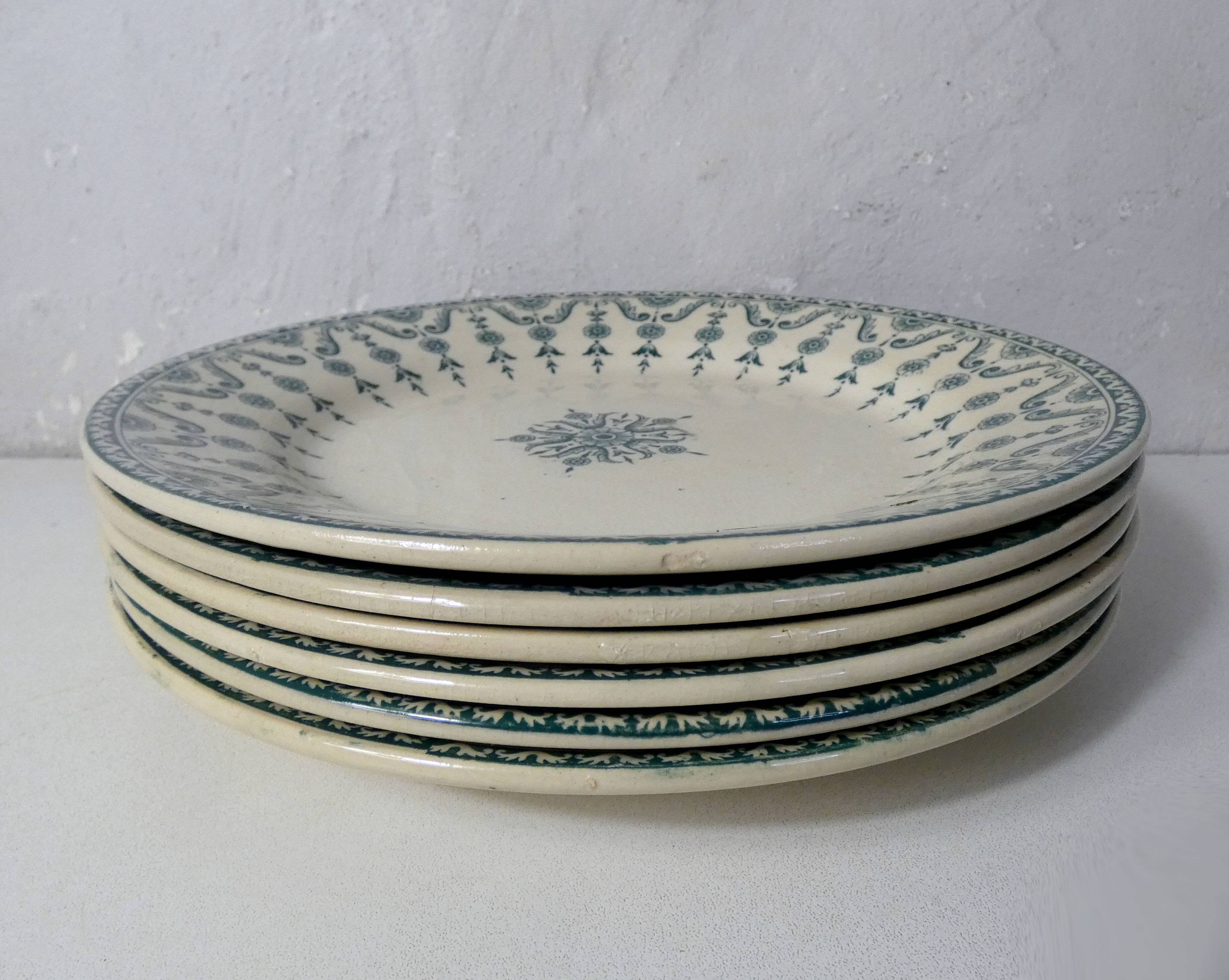 Iron earth 6 flat plates gien florentin