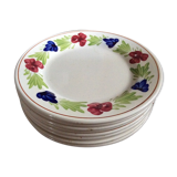 Series of 8 dessert plates