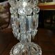 Chandelier verre et pampille de cristal