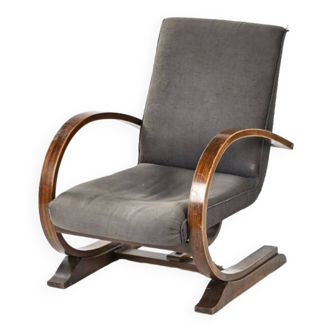 Gilbert rohde armchair with curved cantilever structure art deco 1930