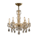 vintage 1960s glass and brass pendant chandelier with pendants