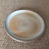 2 assiettes plates en grès