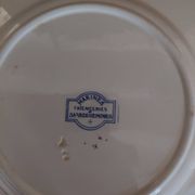 Sarreguemines earthenware plate with Marine decor late 19th century early 20th century
