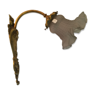Old bronze rockery style wall lamp