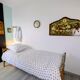 Vintage folding bed – wood and metal – 206 cm – rustic charm and practicality