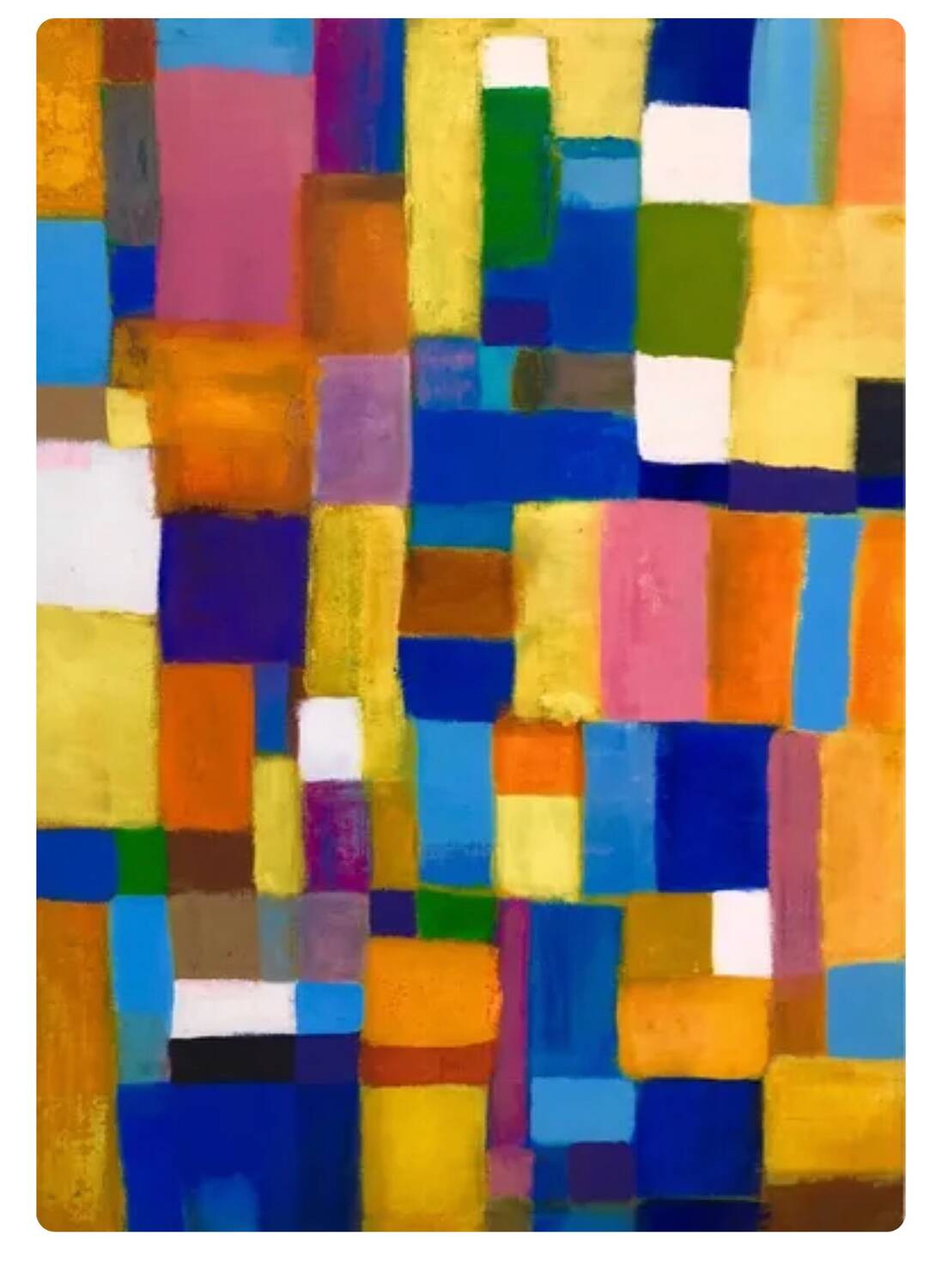 Abstract Yellow Painting