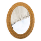 Miroir en osier ovale