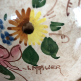 Set of 2 Jérôme Massier Vallauris ball vases / Handwritten signature