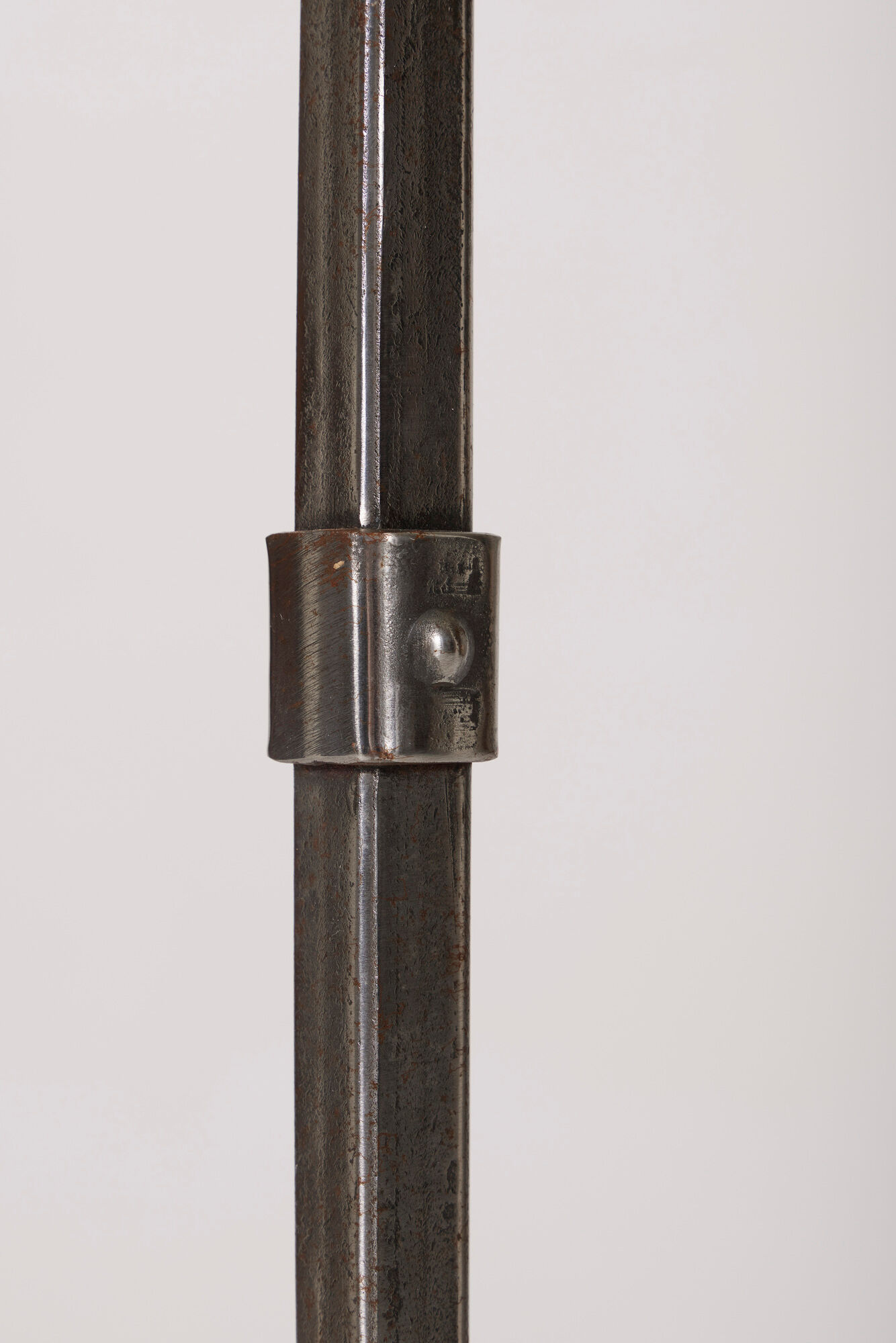 Floor lamp Rooster in beaten iron, 1950s, France