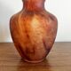 Vase en verre ambré