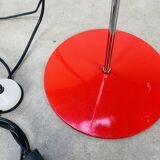 Floor lamp 2 spots red chrome stem SCE 1970