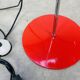 Floor lamp 2 spots red chrome stem SCE 1970