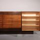 Beautiful large wall unit with plenty of storage space and a bar cabinet, 1970.