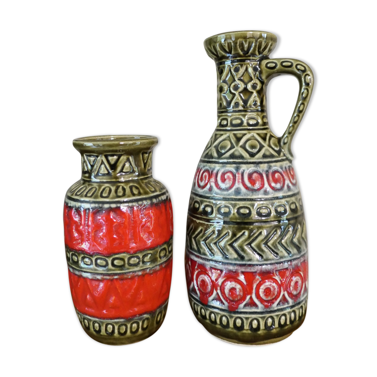 Pair of matching vases Bay Germany 1960-70's