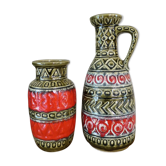 Paire de vases assortis Bay Germany 1960-70 's