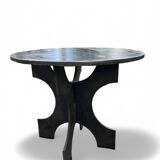 Round slate table, handcrafted by Les Ardoisières Anjou, 19th century