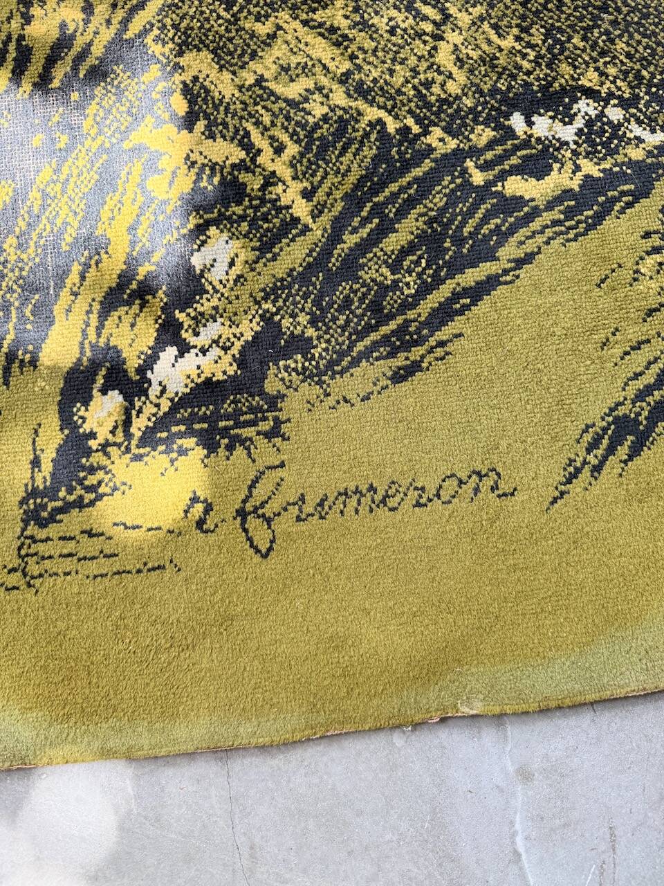 René Fumeron wool rug, 1960, Nevada model