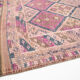 Navy blue & pink runner rug 83x380cm
