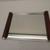 Mirror tray handles fruit wood from the 50s
