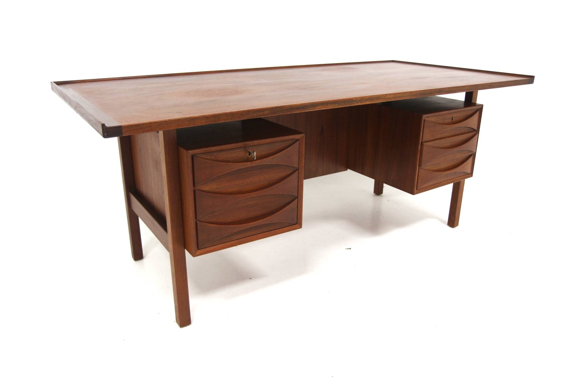 Scandinavian desk in teak, "Model 75", Niels Clausen, Denmark, 1960