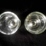 Two bistro liquor glasses