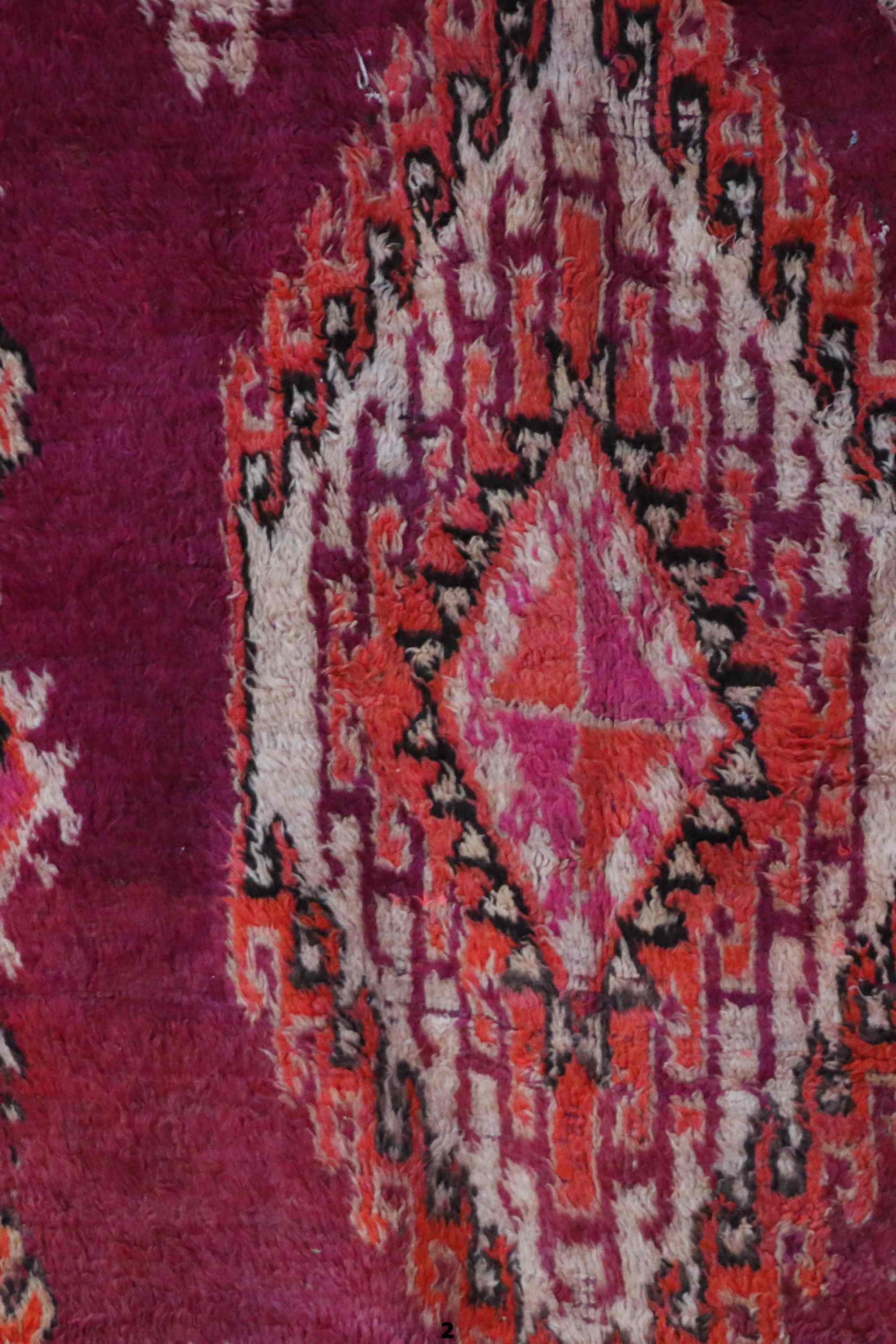 Vintage moroccan carpet - 152 x 348 cm