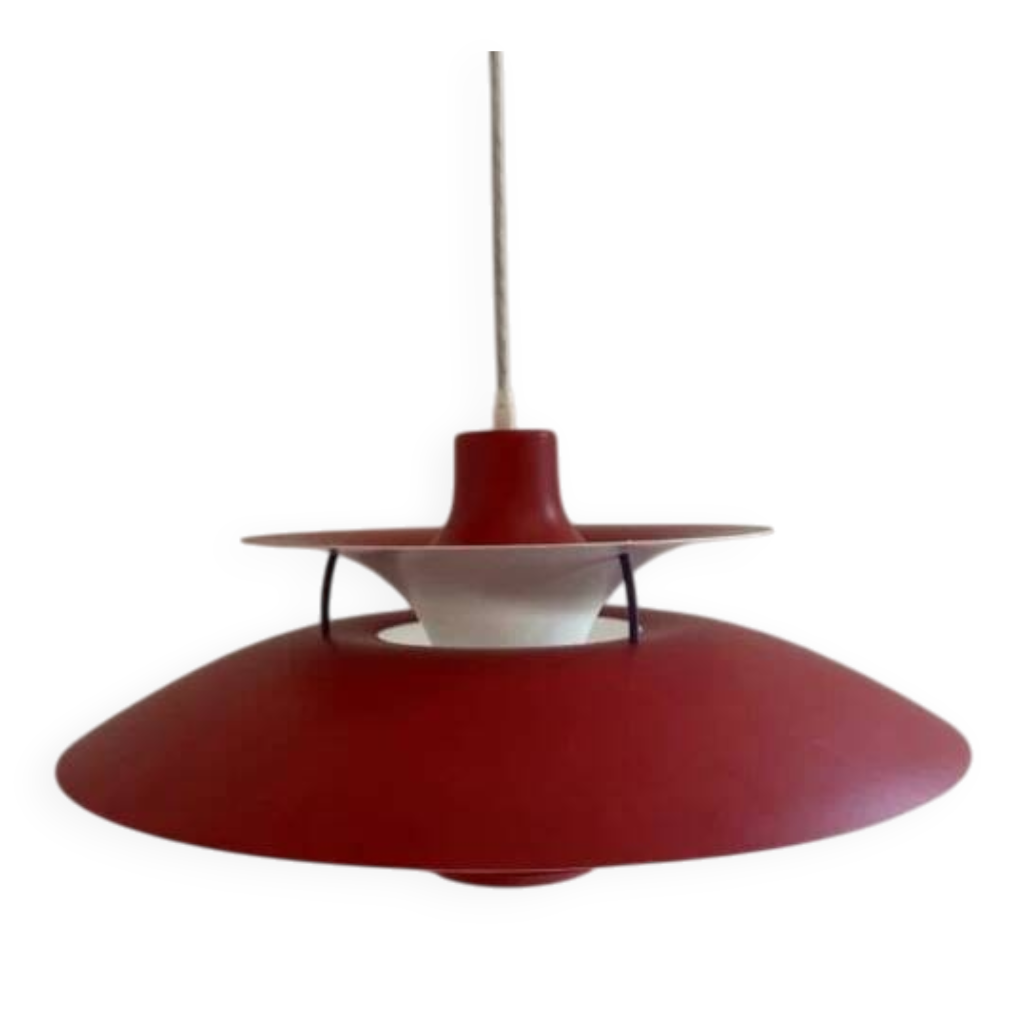 Ph5 red lamp, Poul Henningsen for Louis Poulsen, Denmark 1960