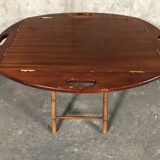 Mahogany folding tea-table