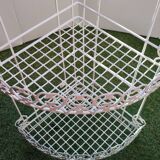 White metal corner shelf