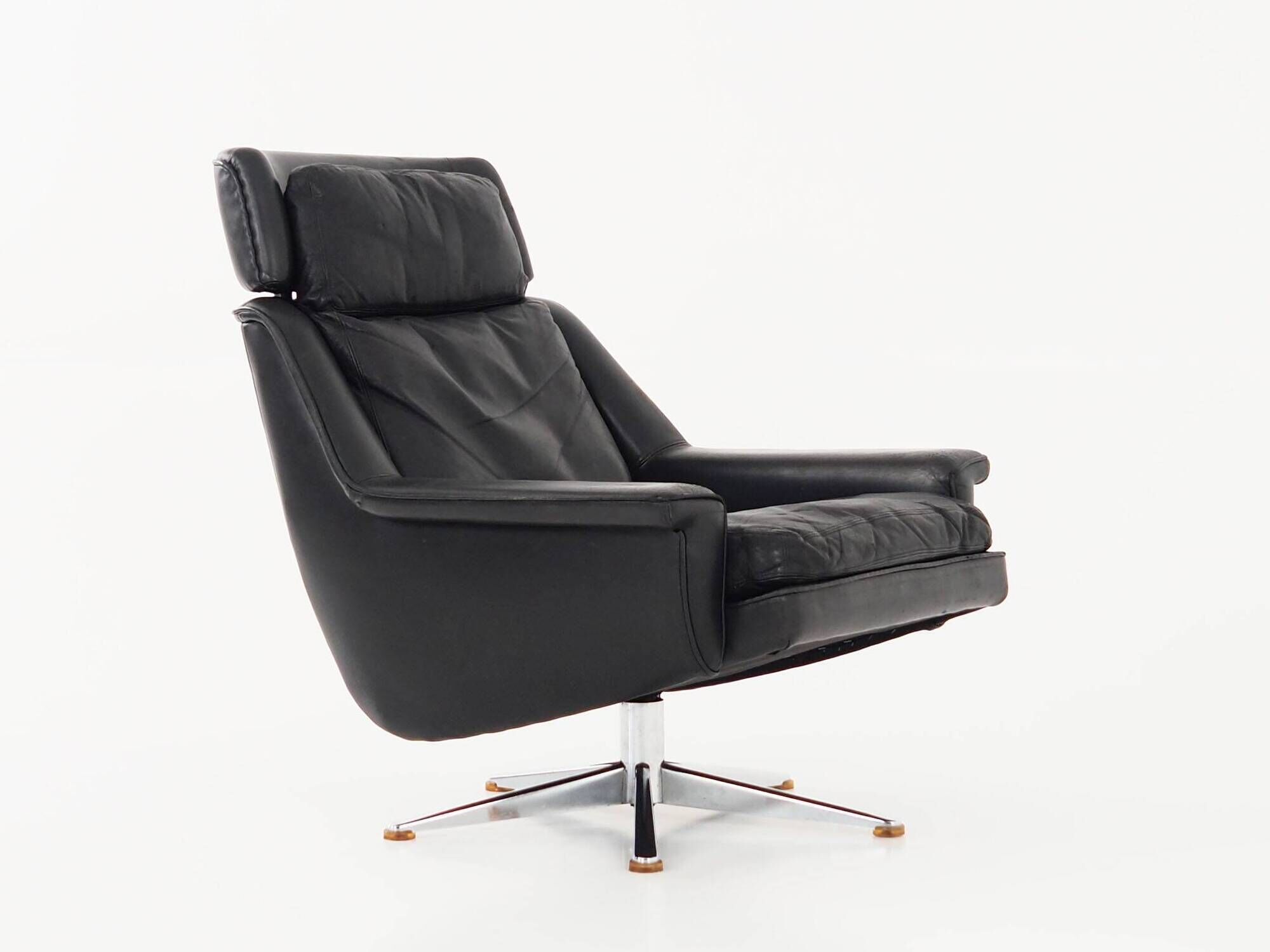 Office armchair, Danish design, 1970s, designer: Werner Langenfeld, Esa