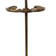Superb solid bronze fireplace servant 3 accessories pliers, shovel, broom