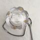 Seau à glace en cristal sevres france avec cuillère  dimension : hauteur -12,5cm- diamètre -9,5cm-