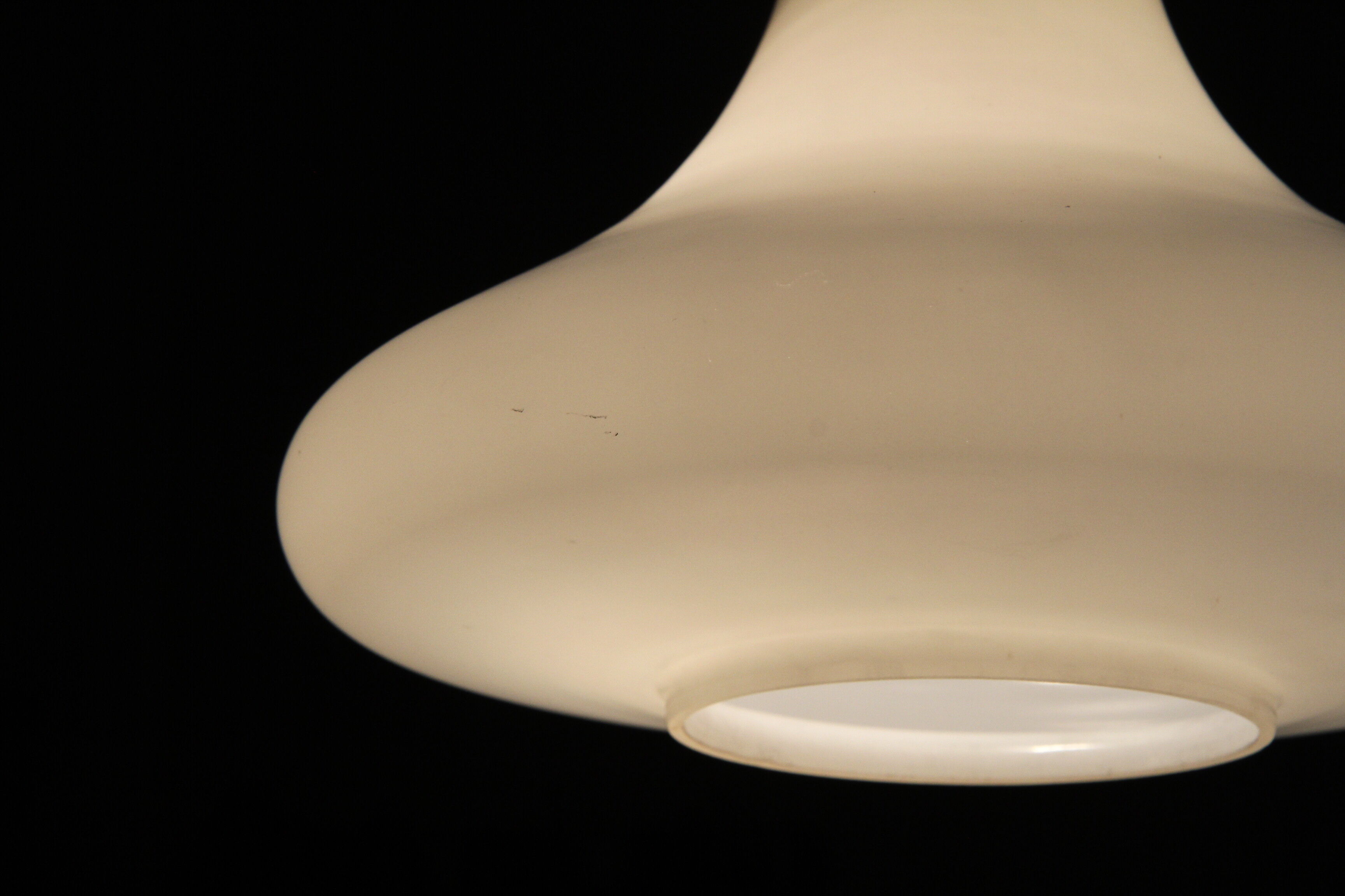 Opalin glass drip hanging lamp