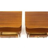 Set de 2 tables de chevet en acajou, Swedish Modern, Suède, 1940