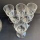 Decanter and 6 cut crystal porto glasses XIXth