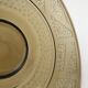Smoked glass Art Deco cup signed Verame, with acid-engraved geometric decoration 1930